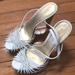 White BCBG Heels